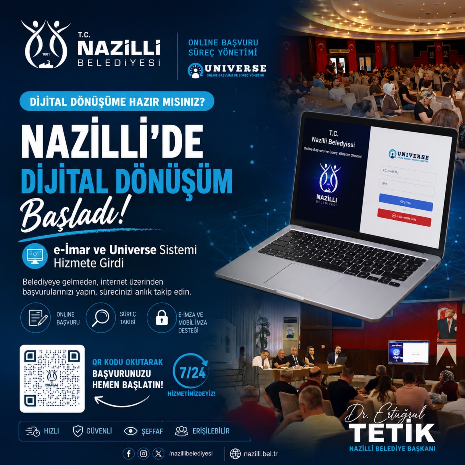 1 AĞUSTOS'TAN İTİBAREN İMAR BAŞVURULARI TAMAMEN DİJİTAL ORTAMDA